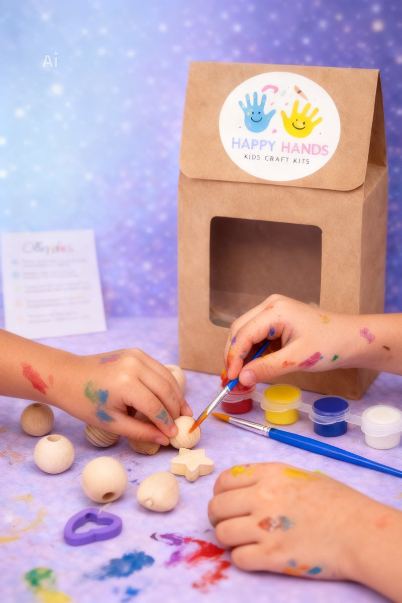 🧵 Craft Kit Χάντρες Μπρελόκ (5–10 ετών)