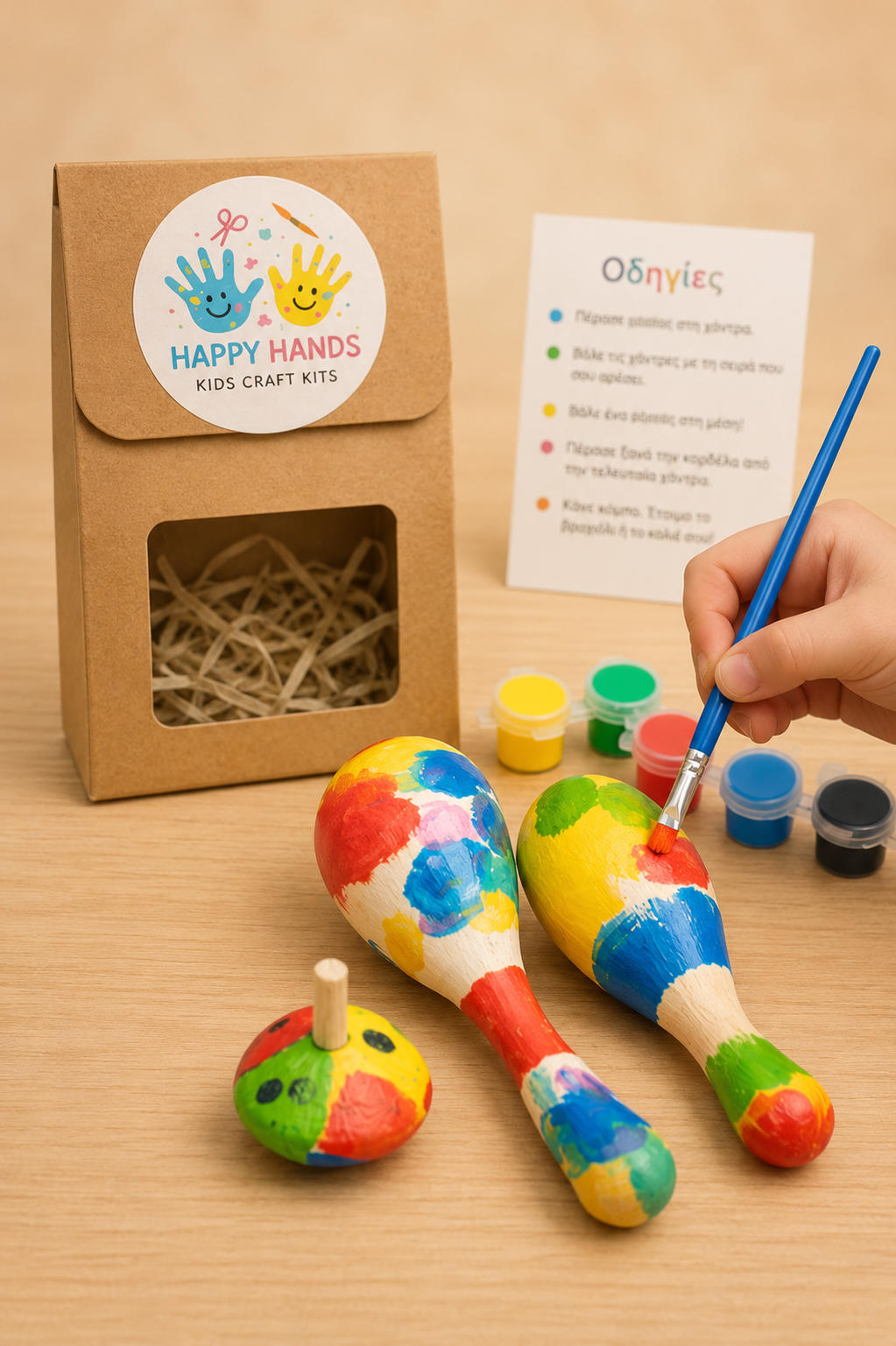 Craft Kit Ζωγραφική σε Μαράκες  και Σβούρα.